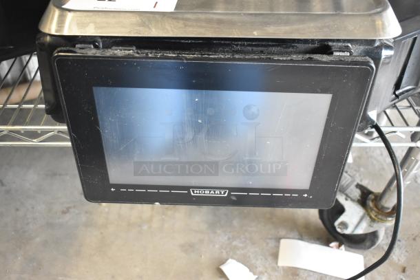 2016 Hobart HTi-7LH commercial countertop scale, touchscreen, tested and working, 120/208-240 Volts, 1 Phase.