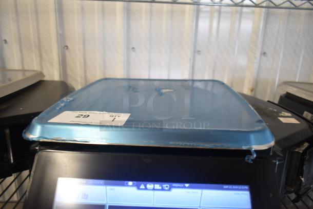 2018 Hobart HTi-7LH26 Commercial Countertop Scale, tested and working, 120/208-240V, 1 phase, with visible wear and auction tag.