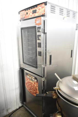 CresCor H138NPS36CLCMQRL full-size insulated hot food holding cabinet warmer, 120V, on casters, visible labels, good condition.