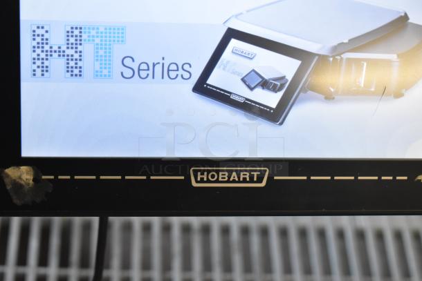 2016 Hobart HTi-7LH metal commercial countertop food portioning scale, 120/208-240V, 1 phase, tested and working, Hobart logo visible.