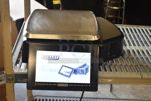 2016 Hobart HTi-7LH Metal Commercial Countertop Food Portioning Scale with digital display. Tested and working.