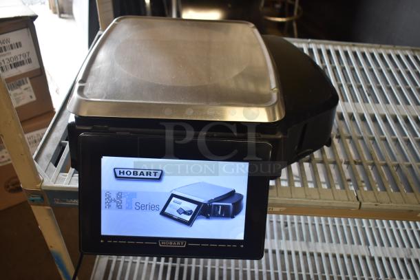 2017 Hobart HTi-7LH26 commercial food portioning scale, stainless steel, digital display, tested, excellent condition.
