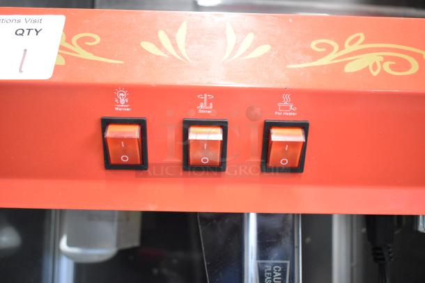 Great Northern Co 83-DT5634 countertop popcorn machine with warmer, stirrer, pot heater switches. 120V, 1 Phase.