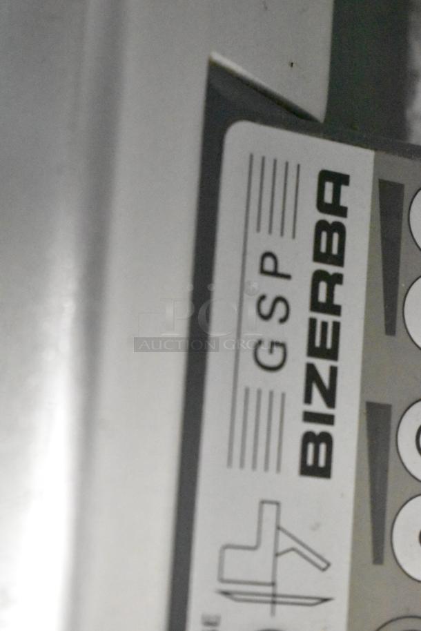 Bizerba GSP HD Commercial Meat Slicer, 120V, 1 Phase, model label shown.