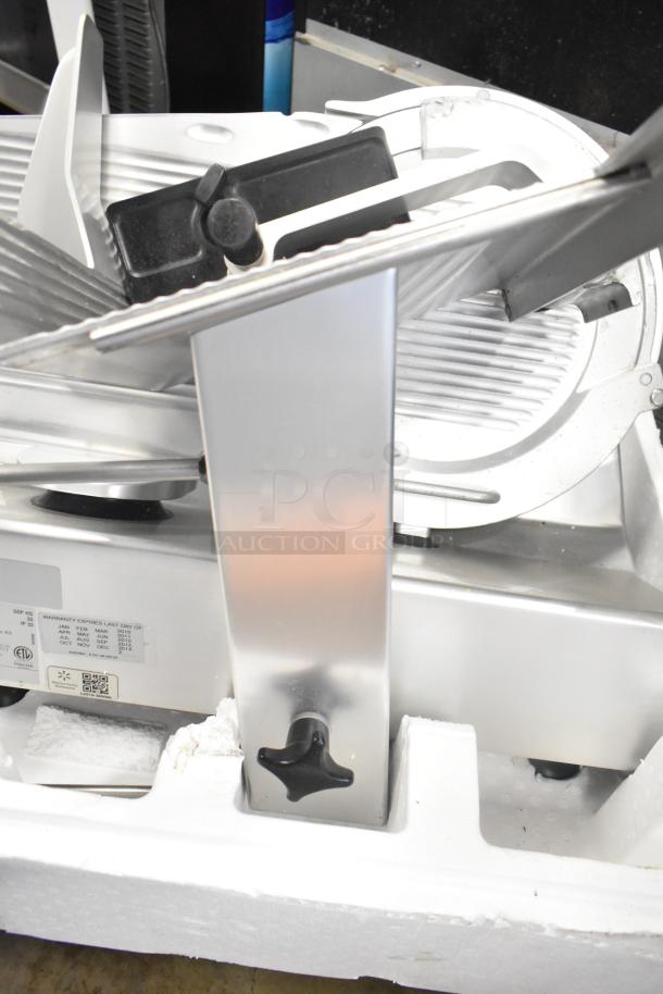 Bizerba GSP HD Commercial Meat Slicer, 120V, 1 Phase, features adjustable blade and safety guard, in excellent condition.
