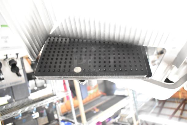 Bizerba GSP HD Commercial Meat Slicer, stainless steel, 120V, 1 Phase, ribbed grip tray, excellent condition.