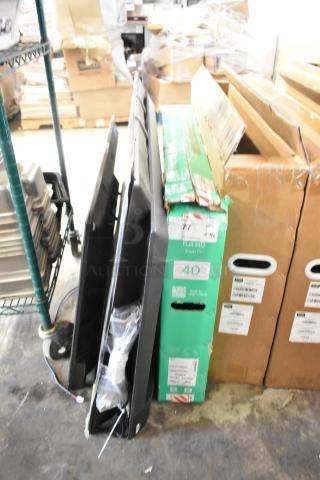 4 Various Televisions Including Vizio VFD40M-0804 40", Vizio VQD50S-0809 50", Philips 55PUL7552/F7 55", Wren GVM43-0-3016-B. Buyer Must Pick Up - We Will Not Ship This Item. 4 Times Your Bid!