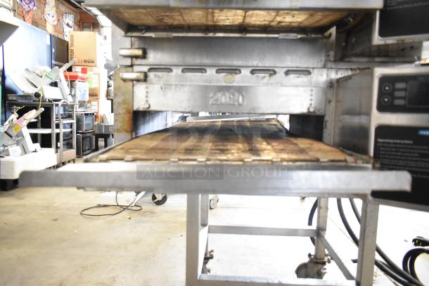 2016 Turbochef HhC2020 commercial electric conveyor oven on casters, 208/240 volts, 3 phase, visible model marking "2020".