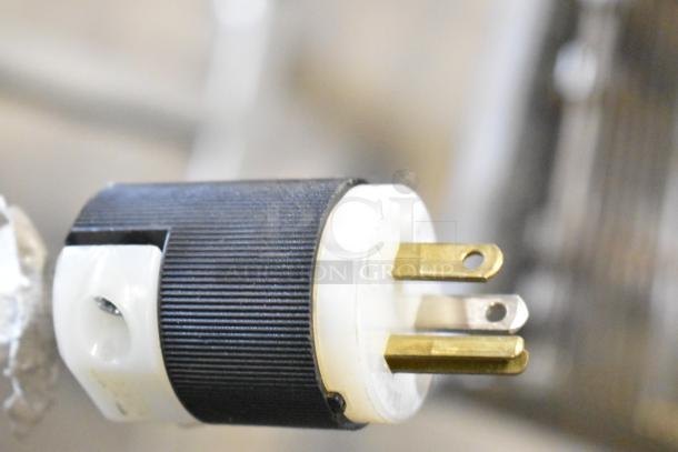 Per-fil Micro-15 floor filler machine plug. Commercial casters. 125V, 1 Phase. Rugged construction, commercial use.