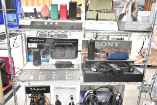 2 Store Displays Including Soundcore Speaker and Sony Speaker. 2 Times Your Bid!