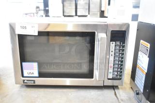 2021 Amana RCS10TS Commercial Countertop Microwave Oven. 120 Volts, 1 Phase.