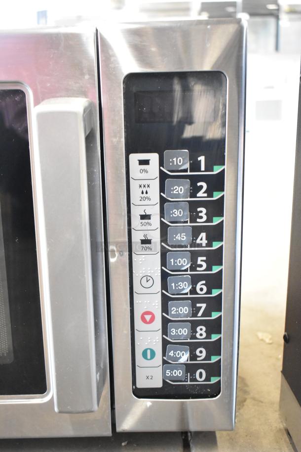 2021 Amana RCS10TS Commercial Microwave Oven, stainless steel, digital control panel, 120 Volts, 1 Phase.