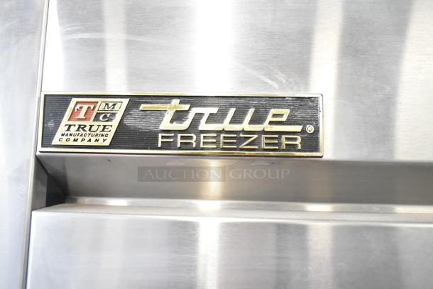 True T-19F Commercial Freezer, single door, 115V, 1 phase, stainless steel, True Manufacturing label visible.