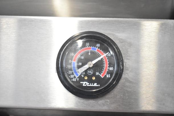 True T-19F Commercial Single Door Freezer temperature gauge. Reads from -40°F to 65°F. Model T-19F, 115V, 1 Phase.