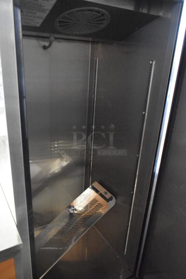 Turbo Air M3F24-1-N commercial reach-in freezer, single door, stainless interior, 115V, 1 phase. Excellent condition.