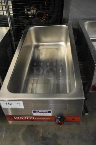 Avantco 177W50CKR 12"x20" electric countertop food warmer, scratch and dent, 120V, 1 phase, stainless steel, brand new.