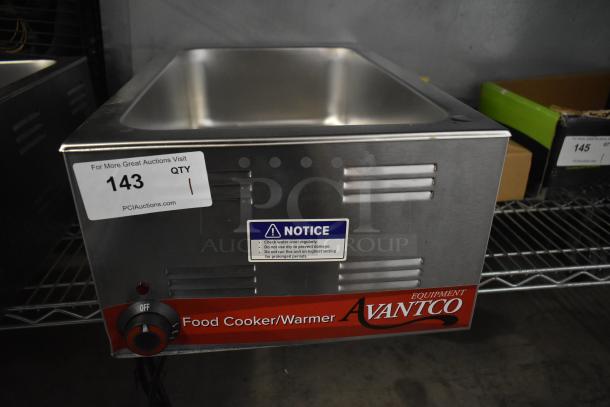 BRAND NEW Avantco 177W50CKR 12"x20" electric countertop food warmer with minor scratches. 120V, 1 Phase. Model 177W50CKR.