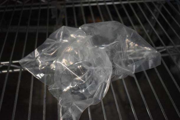 BRAND NEW Regency 600FMS86 B-0667-RGH wall-mounted mop sink faucet, 6.5" spout, 8" centers, vacuum breaker, in plastic wrap.