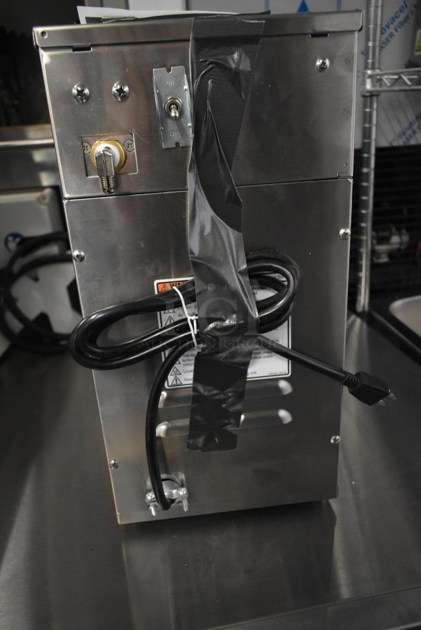 Brand new Curtis D60GT12A000 low profile thermal carafe coffee brewer. 120V, 1 phase, minor scratches.