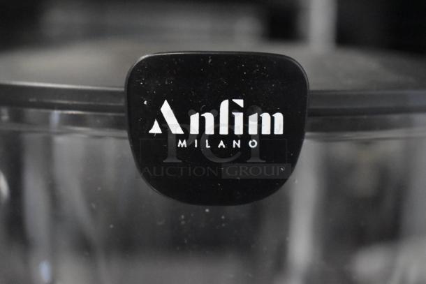 "Anfim AF05 Luna white on-demand espresso grinder, brand new with minor scratches and dents, 4.4 lb capacity, 120V, 1 phase."