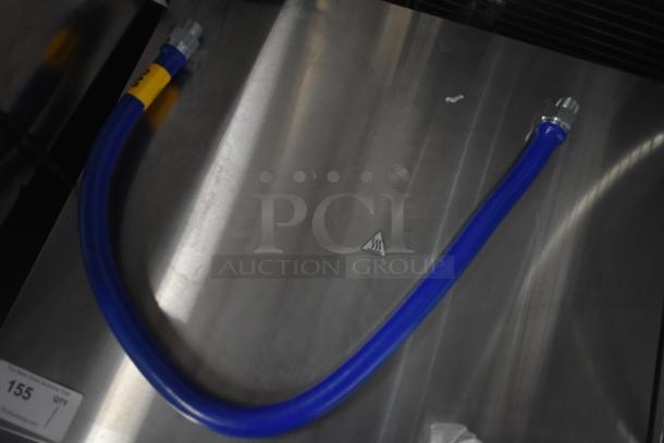 BRAND NEW Dormont 1675KIT48 48" gas connector kit with Quick Disconnect, two elbows, restraining cable, 3/4" diameter.