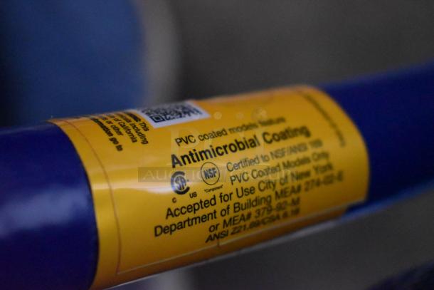 Dormont 1675KIT48 gas connector kit label showing antimicrobial coating certification and compliance details.