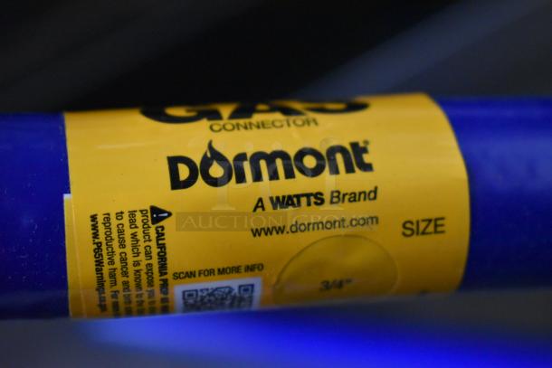 BRAND NEW Dormont 1675KIT48 48" gas connector kit, 3/4", includes SnapFast® Quick Disconnect, elbows, restraining cable.