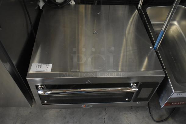 Brand new CPG HSIO-H stainless steel high-speed impingement oven, ventless, 208/240V, 1 phase, minor scratches.