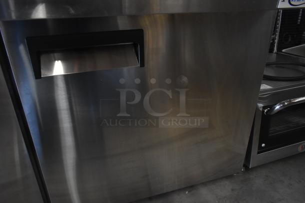 Brand new Avantco 178APT60MHC Sandwich Salad Prep Table, stainless steel, scratch and dent, 115V, 1 phase.