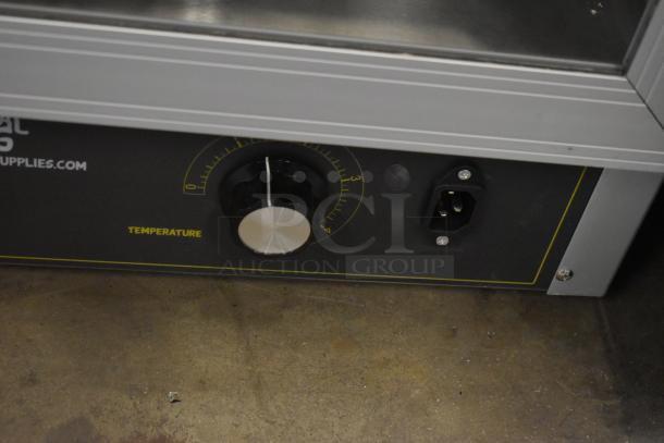 Brand new Carnival King 382HPWR18D2 18" full service pizza warmer. Features temperature control. 120V, 1 Phase.