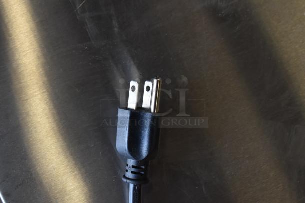 Metro Super Erecta Hot HS2460 heated shelf, 24"x60", stainless steel, 120V, new with minor scratches, power plug shown.