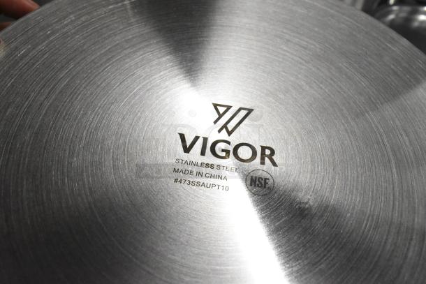 Vigor stainless steel item with #473SSAUPT10, made in China, NSF certified, scratch and dent condition.