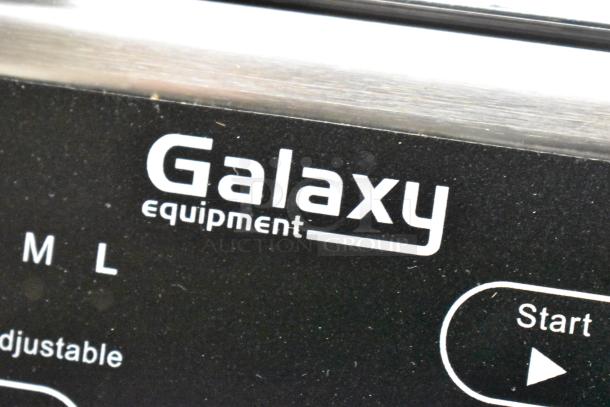 Brand new Galaxy GVME16SS Vacuum Packaging Machine, 16" seal bar, roll cutter, dual piston pump; scratch and dent.