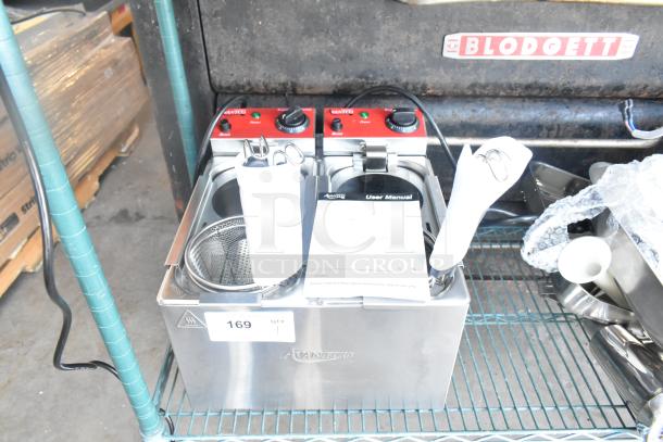 Brand new Avantco 177PC102 electric 2-gallon pasta cooker with user manual, 120V, 1 phase, visible scratch and dent.