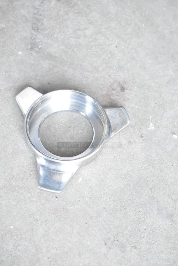 Metal part from a 2024 Avantco 177MG22R #22 Meat Grinder. Part of a brand new scratch and dent model.