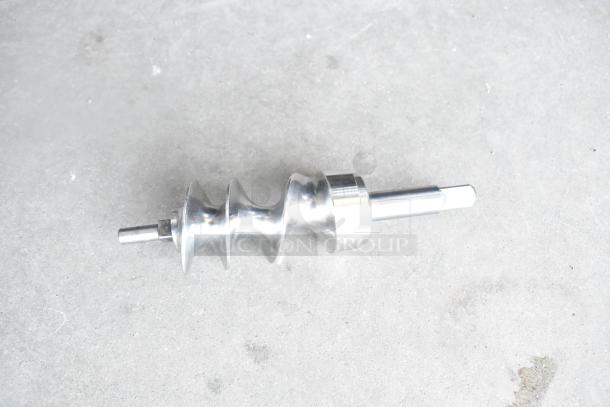 Alt text: Avantco 177MG22R #22 meat grinder auger component, stainless steel, brand new.