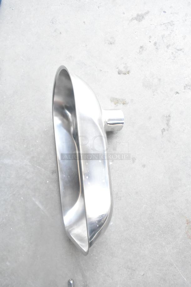 Brand new 2024 Avantco 177MG22R #22 meat grinder attachment, stainless steel, minor scratches, reverse function.