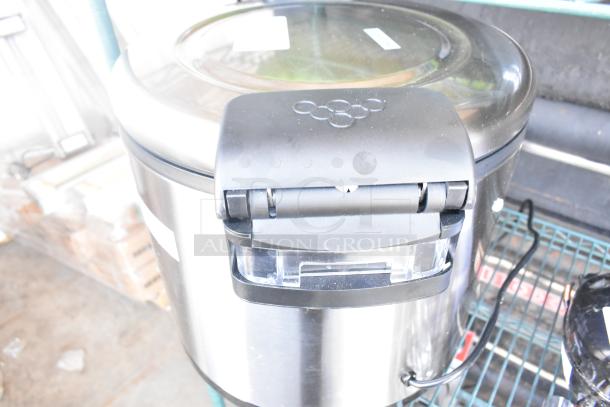Brand new Galaxy 177RWGB90 electric rice warmer, 90-cup capacity, slight scratch and dent, 120V, 1 phase.