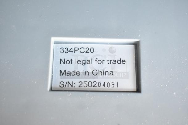 AvaTek 334PC20 Compact Digital Scale label, 20 lb capacity, brand new with scratches, made in China, not legal for trade.