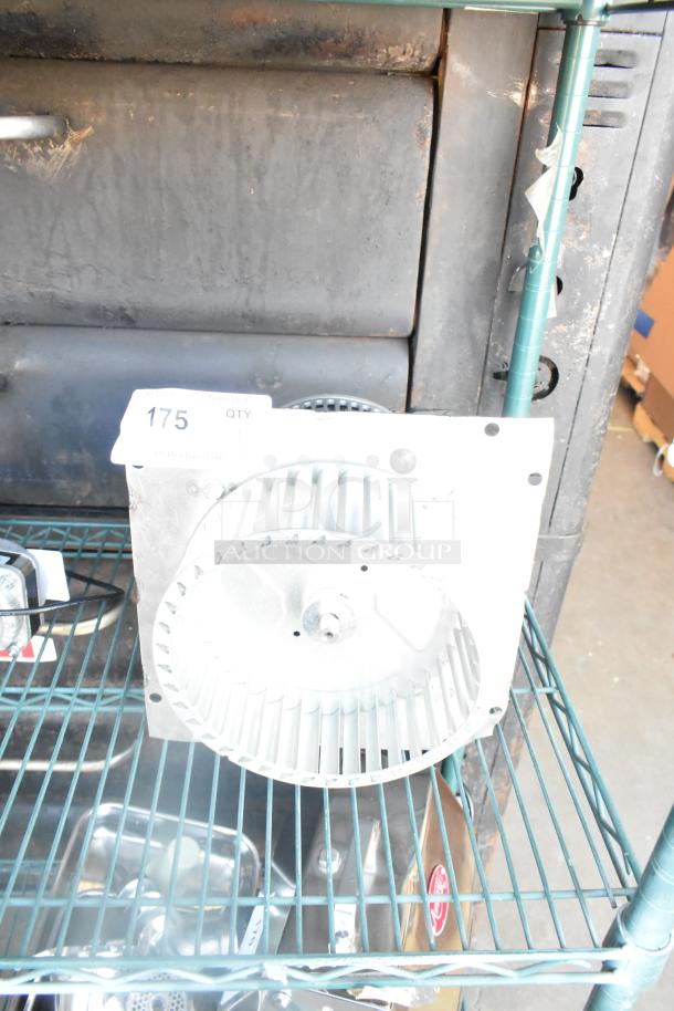 BRAND NEW SCRATCH AND DENT American Range A37652 Blower Motor Assembly, 1/4 HP, industrial fan blade, tag marked "175 QTY".