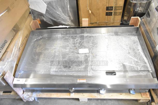 BRAND NEW Cooking Performance Group 48" Gas Griddle, Model 351GTCPG48NL, with Flame Failure Protection and Thermostatic Controls, 120,000 BTU.