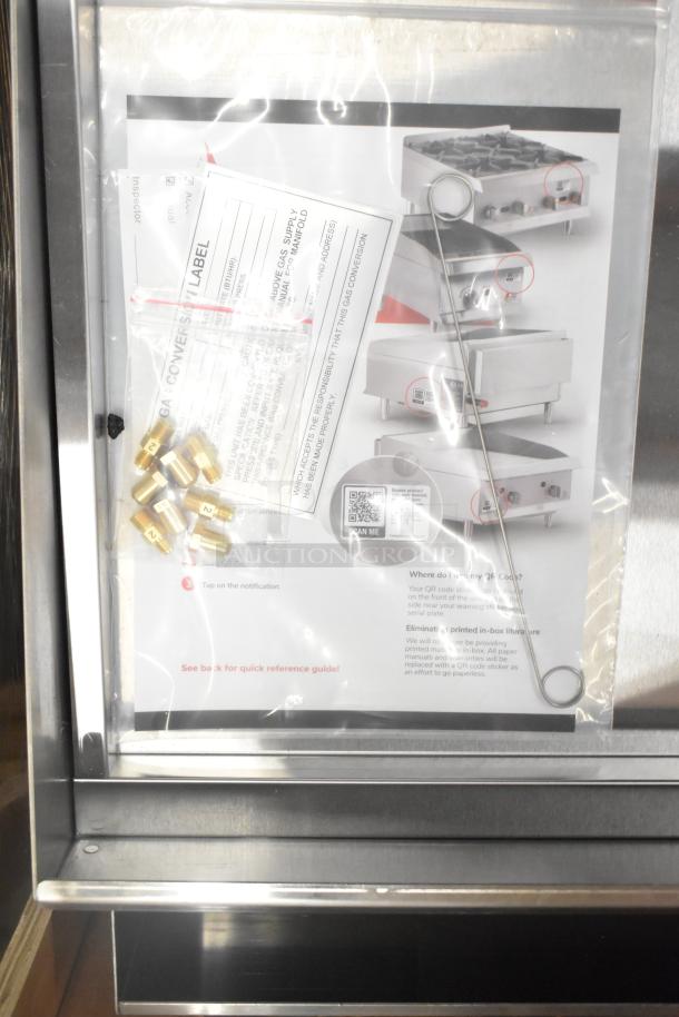 BRAND NEW Cooking Performance Group GT-CPG-48-NL 48" gas griddle, 120,000 BTU, scratch and dent, flame failure protection, thermostatic controls.