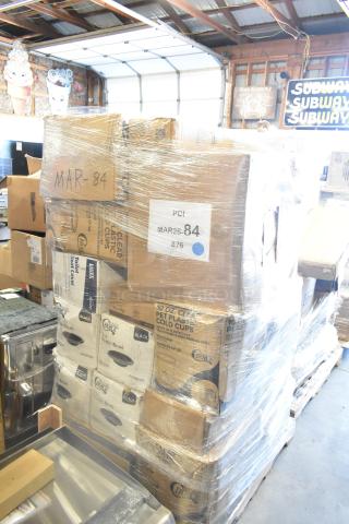 28 BRAND NEW SCRATCH AND DENT! Items Including Cold Cups, Lids, Hot Cups, Containers. See Description for Details. 28 Times Your Bid! MAR26-84