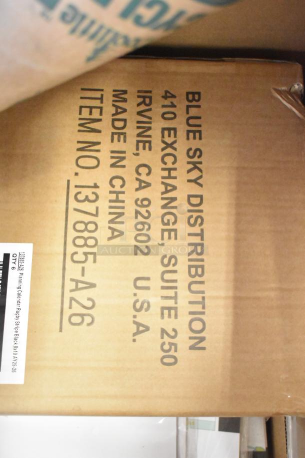 Cardboard box with "Blue Sky Distribution" label, item no. 137885-A26, Irvine, CA. Contains new scratch and dent items.