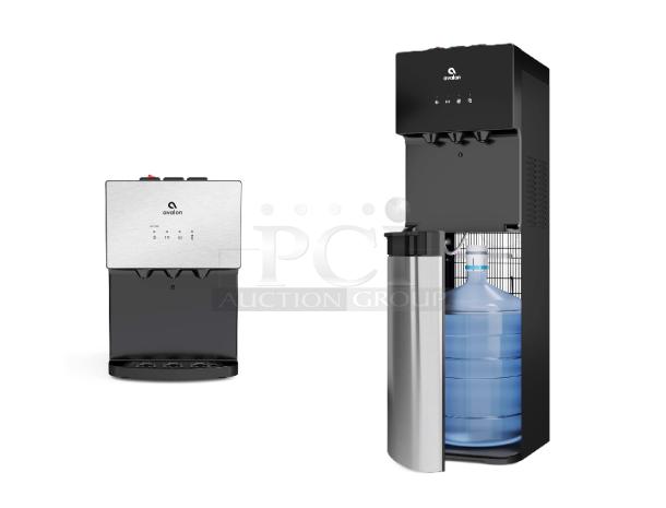 Avalon A12-CTPOU countertop and A4BLWTRCLR bottom loading water dispensers, brand new, scratch and dent condition.