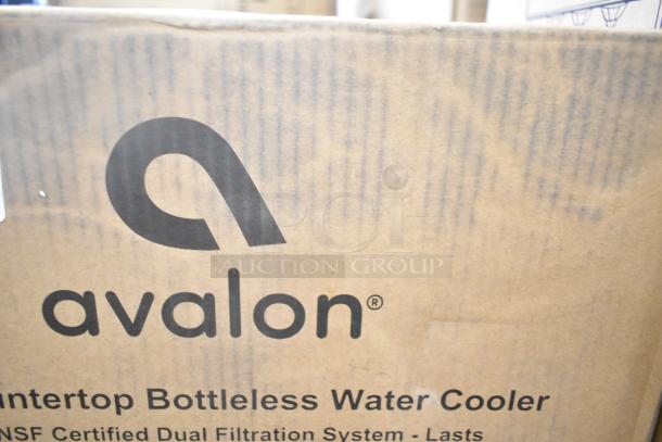 Avalon A12-CTPOU and A4BLWTRCLR water dispensers in original packaging. Scratch and dent condition. NSF certified.