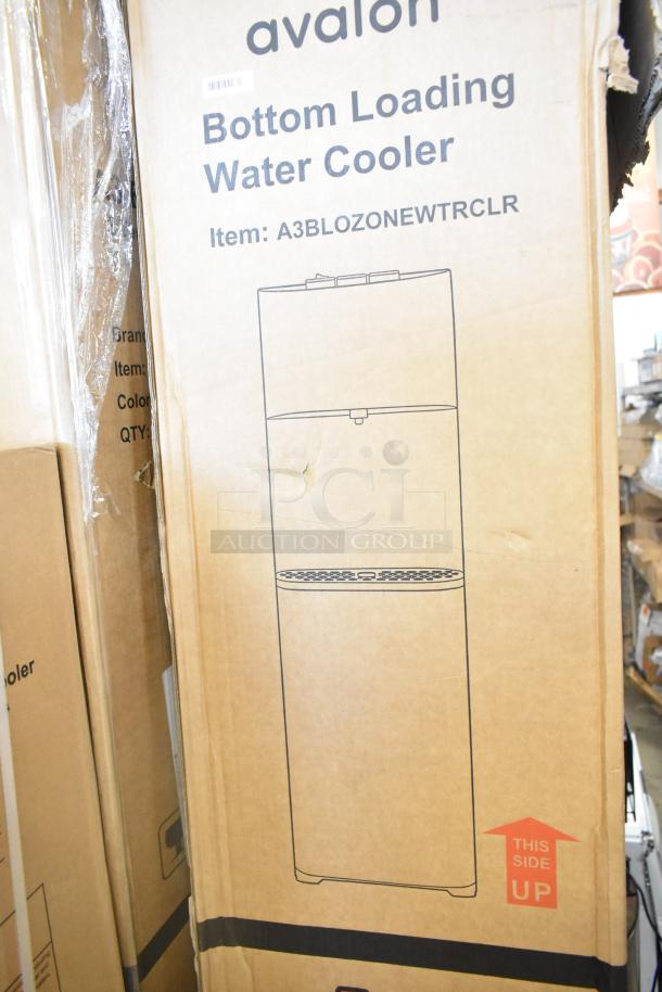 Avalon A3BLOZONEWWTRCLR Water Cooler in box, self-cleaning model, bottom loading, new condition, scratch and dent.