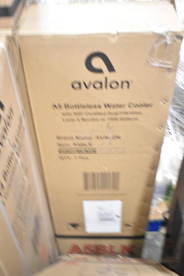 Boxed Avalon A5BLK self-cleaning bottleless water cooler, brand new with scratch and dent condition.