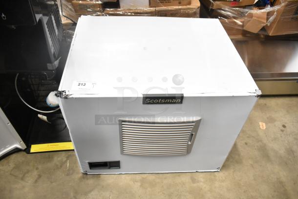 BRAND NEW Scotsman MC0330MAX-1A Ice Machine, 400 lb capacity, 115V, scratch and dent condition, visible label.