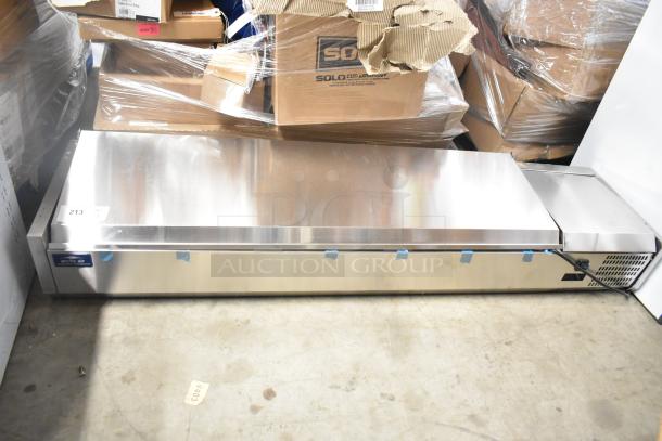 Brand new Arctic Air ACP63 63" refrigerated countertop condiment prep station, 115V, scratch and dent condition.